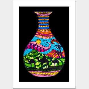 Psychedelic Sand Bottle Posters and Art